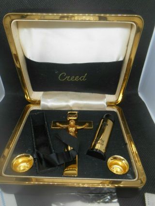 Vintage Creed Sick Call Set - Compact Easy To Store & Use