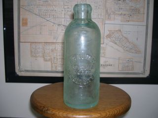 Michigan City H.  C.  Kunkel Bottling Indiana Hutchinson Soda Bottle