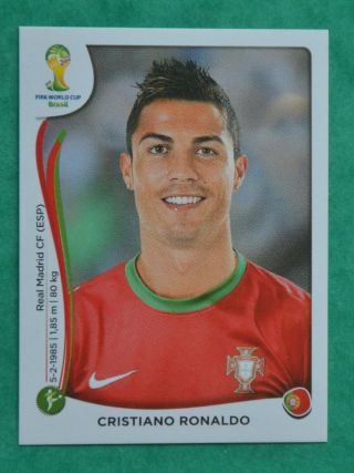 Panini World Cup Brazil 2014 Cristiano Ronaldo - Portugal No 523