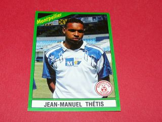 130 J - M.  Thetis Sc Montpellier Paillade Panini Foot 91 Football 1990 - 1991