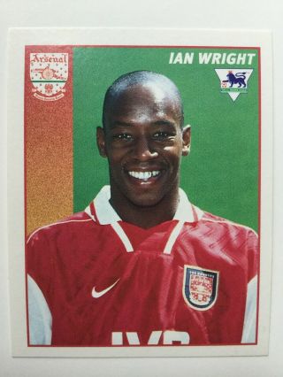 Merlin Premier League 1997 Football Sticker 19 Ian Wright Arsenal
