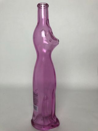 2011 Mosel Riesling Qualitatswein Cat Shaped Bottle Wine Germany Vase Pink Empty 3