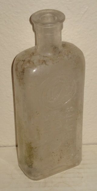 Old " Solomons " Embossed Drug Store Bottle - Savannah,  Ga