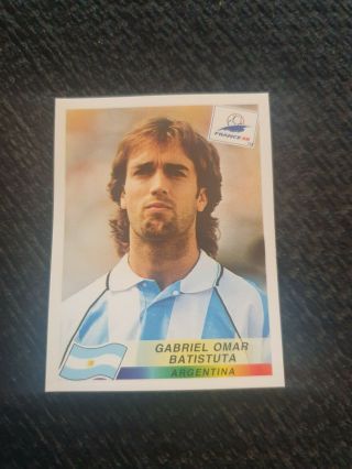 Panini France 98 Sticker - No 514 Gabriel Omar Batistuta (argentina)