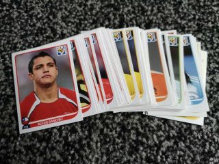 60x Panini World Cup 2010 Stickers - All Different.