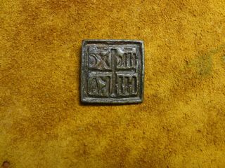 Antique Bronze Wax Seal Stamp,  christian.  17 - 18 century.  The Russian Empire. 2