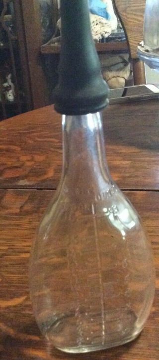 Vintage Glass Baby Nursing Bottle W/nipple