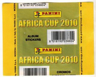 Italy 2010 Panini Africa Cup soccer sticker Pack 2