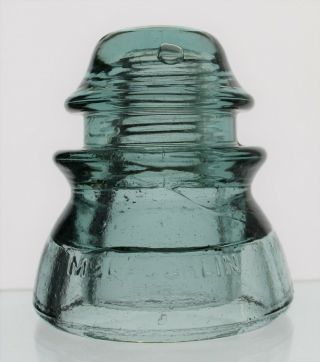 Blue Gray Cd 154 Mclaughlin No.  42 Smooth Base Glass Insulator