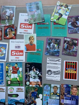 Joblot of Rare Vintage football Cards & Stickers - Joblot N - Harry Redknapp etc 3