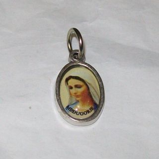 Virgin Mary Catholic Medugorje Religious Cabochon Charm Medjugorje Pendant 1981