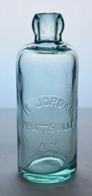 Old Hutch Hutchinson Soda Bottle – H.  Jordan Prattsville Ny Ny - 1056