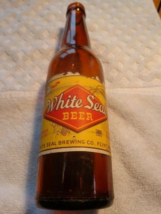 Irtp Paper Labeled White Seal Beer Brewing Co.  Flint,  Michigan