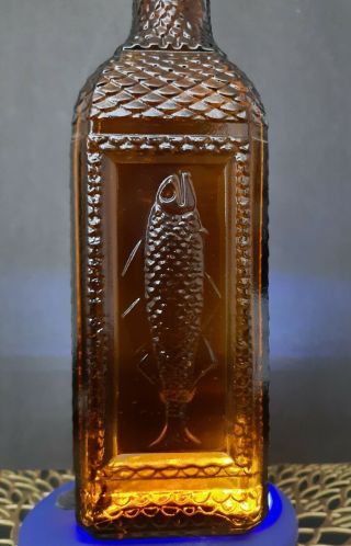 Vintage Amber Glass Bottle Mc Kesson 