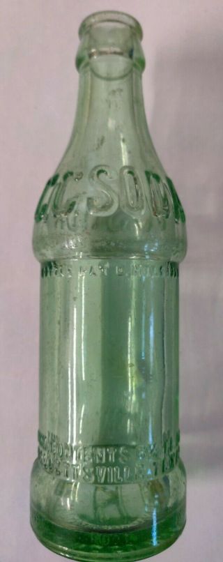 Rare Antique Vtg 6 1/2 Oz C.  C.  Soda - Hallettsville,  Texas Bottle 1920s