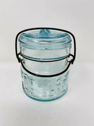 Atlas E - Z Seal 1/2 Pint Fruit Jar With Correct Lid