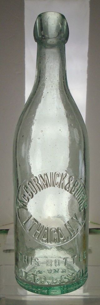 Mccormick & Burns Ithaca,  York Antique Blob Top Pint Beer Bottle.