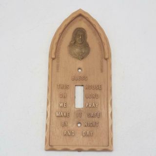 Vintage Jesus Bless This House Light Switch Cover Switchplate Missionhurst