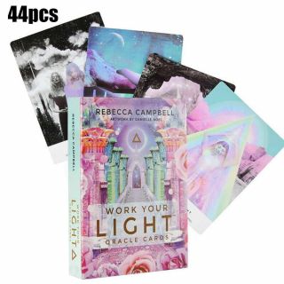 Tarot Card Deck Work Light Oracle Cards 44 Sheet Mind Body Spirit Fantasy Toy
