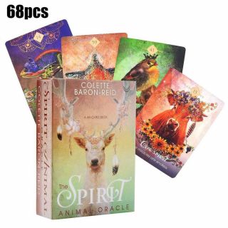 The Spirit Animal Oracle: A 68 - Card Deck English Tarot Cards Game Toys Gifts