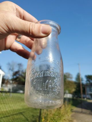 Creamtop Milk Co.  Half - Pint Bottle - Huntington W.  Va