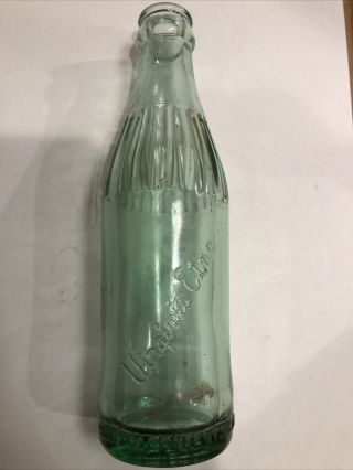 Vintage Virginia Etna Soda Water Bottle Bunting Va Aqua 6 Oz Straight Side