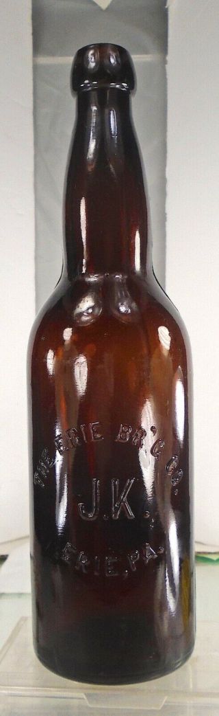 Erie Brewing Co.  Erie Pennsylvania Antique Blob Top Pint Beer Bottle.