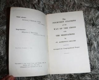 THE WAY OF THE CROSS 14TH STATIONS & MEDITATIONS BY ST ALPHONSUS LIGUORI 1942 2
