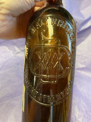 The Duffy Malt Whiskey Company Antique,  Whittled Liquor Bottle Pat.  Aug.  24,  1886