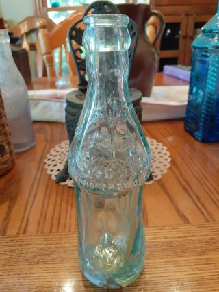 Soda Water Prop Of Coca Cola.  Atlanta Ga.  Blue Bottle.  6 Fl Oz