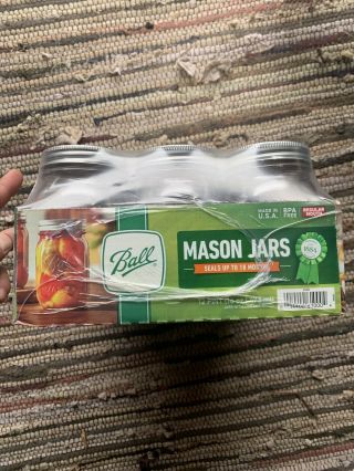 12 Pack Ball Mason Jars - Regular Mouth - 12 Pack