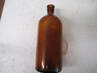 Clorox Amber Glass 16 Ounce Vintage Bottle
