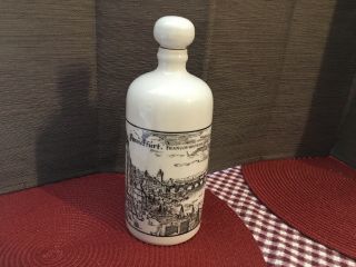 Alenkunstadt German Porcelain Bottle Decanter With Stopper 8”tall