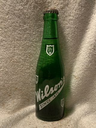 Full 7oz Wilson’s Ginger Ale Acl Soda Bottle Toronto,  Ontario