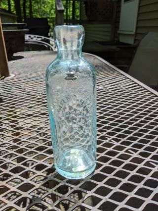 Old Hutch Hutchinson Soda Bottle - Jh Smith Mount Sinai Li (long Island Ny)