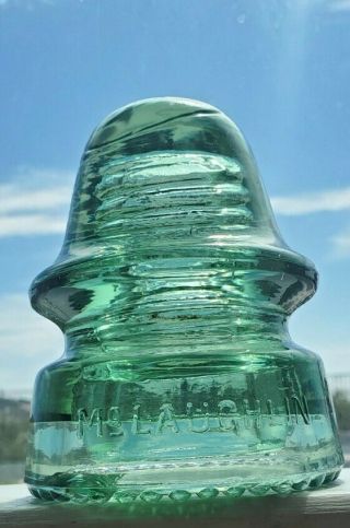 Cd 162 Mclaughlin Green Glass Insulator.