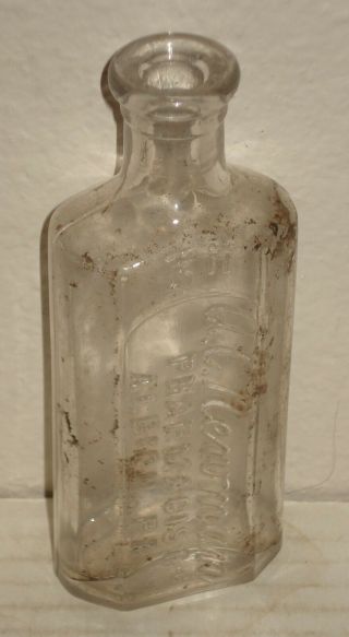 Old " A.  C.  Newman " Embossed Drug Store Bottle - Albion,  Pa