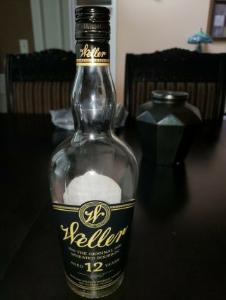 Weller 12 Year Bourbon Whiskey Empty Bottle - 750ml