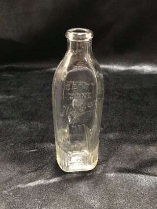 Vintage Glass Baby Bottle Nurser Embossed Betty Jane Nurser 8 oz 3