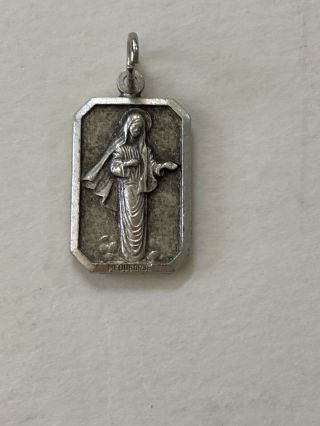 Vintage Medjugorje Medal Virgin Mary Cross Mountain Medugorje Charm Medalion