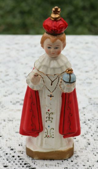 Vintage Infant Jesus Of Prague Statue | Child Christ Figure Porcelain