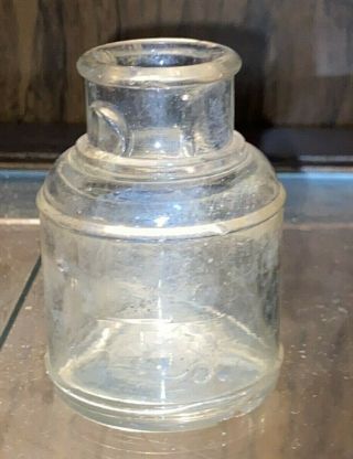 Old Small Clear Glass Bottle
