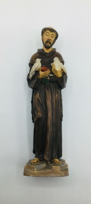 Vintage Wooden Saint Francis Of Assisi Statue 6 Inches Tall