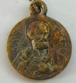 Vtg Catholic Necklace Medal Pope John Xxiii Johannes Xxiii Pont Max San Pietro 2