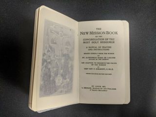 Mission Book Congregation Most Holy Redeemer Liguori Prayer Book 1914 1911 3