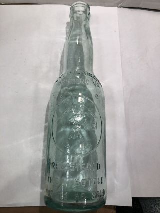 Vintage Home Brewing Co Aqua Beer Bottle Richmond Va American Eagle