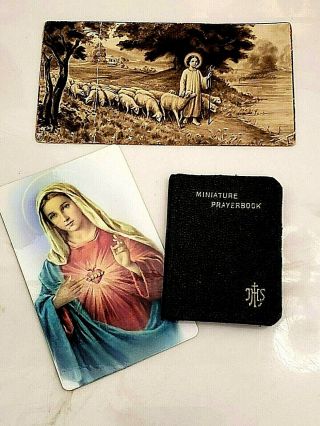 2 Vintage/antique Catholic Holy Card 1920 