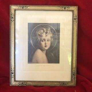 Vintage Framed Print The Light Of The World By Charles Bosseron Chambers 1939