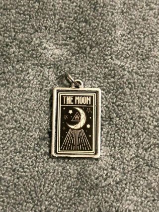 Fortune Teller Moon Card Charm Jewelry Piece Coordinates With Card Fabric Too