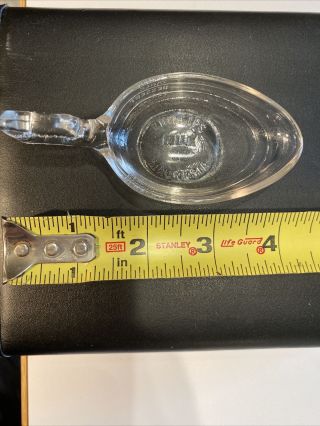Vintage Phillips Milk Of Magnesia Glass Measuring / Dose Spoon